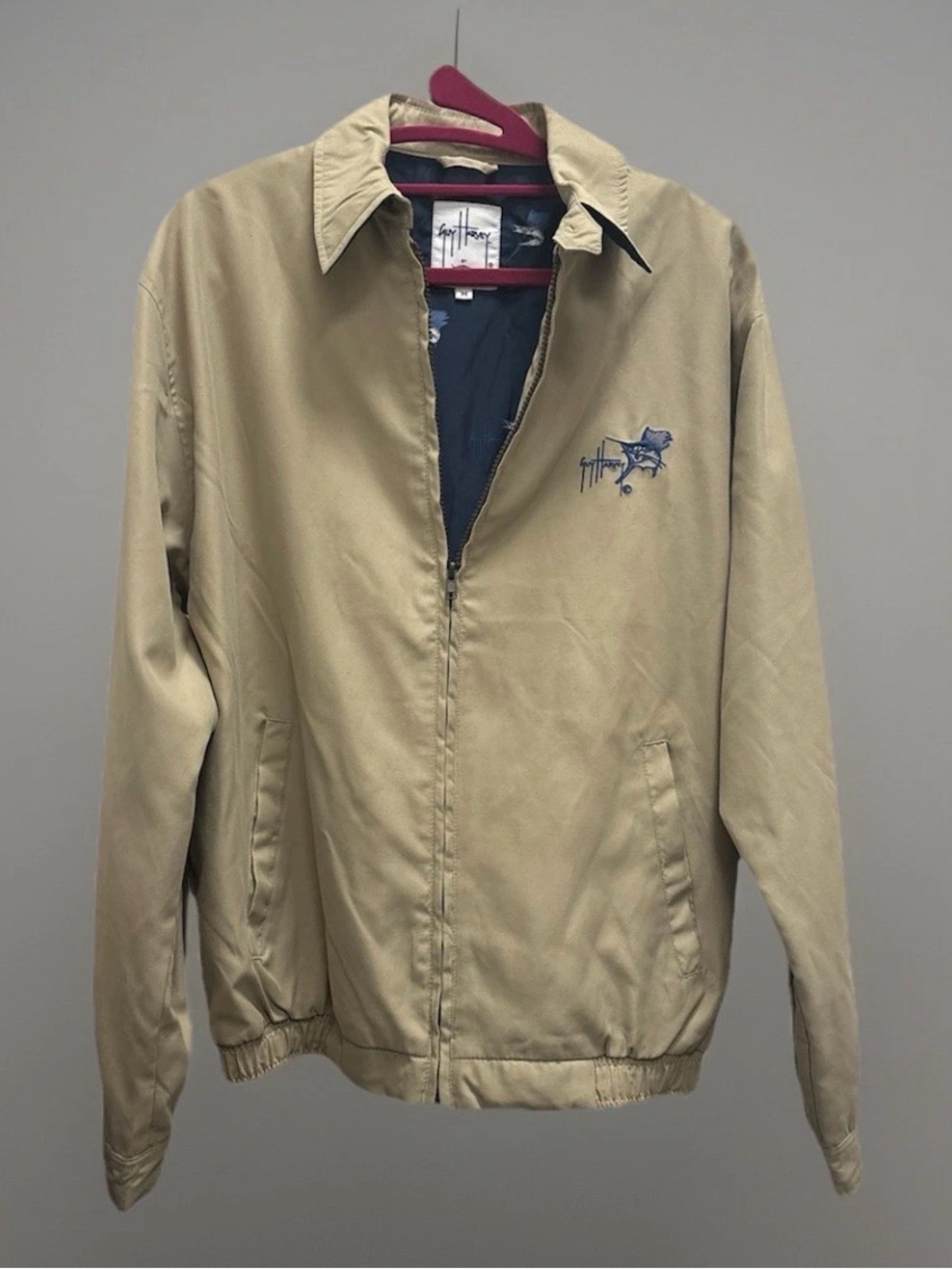 Guy Harvey Tan Lightweight Zip-Front Shirt Jacket